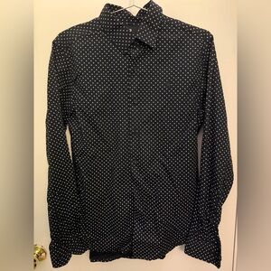 Gstar Raw Men's Black Polka Dot Shirt size M